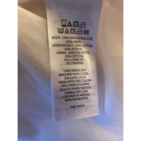 Haute Hippie Bohemian Kids Dress Size 6 Crochet Bodice Cottage Summer - Picture 4 of 6